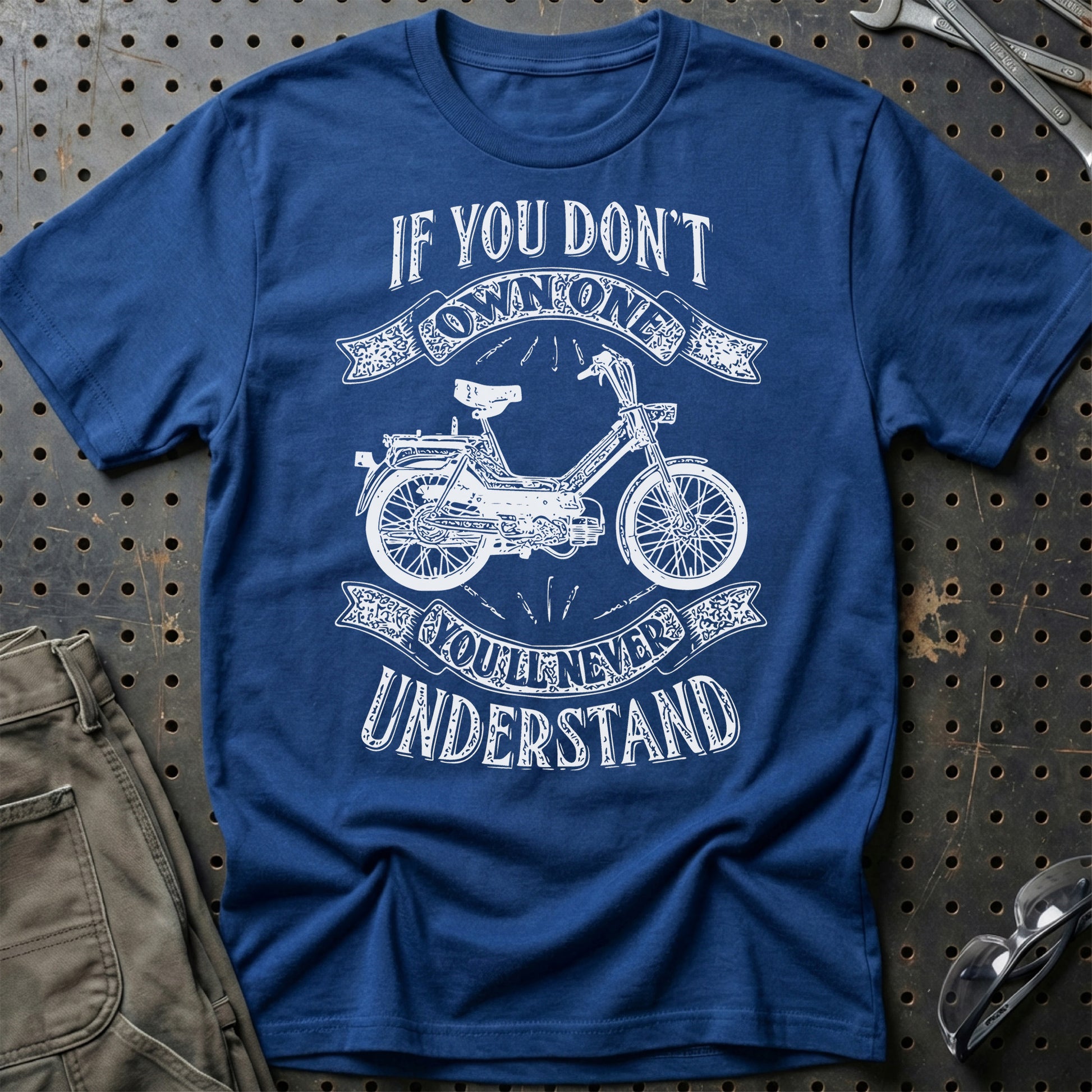 Puch - If You Dont Own One Puch Maxi-1 Kl Youll Never Understand Unisex T-Shirt , Bomuld-Beklædning-Puch-Blå Royal-S-Garage Culture Shop- garage - man cave - merchandise
