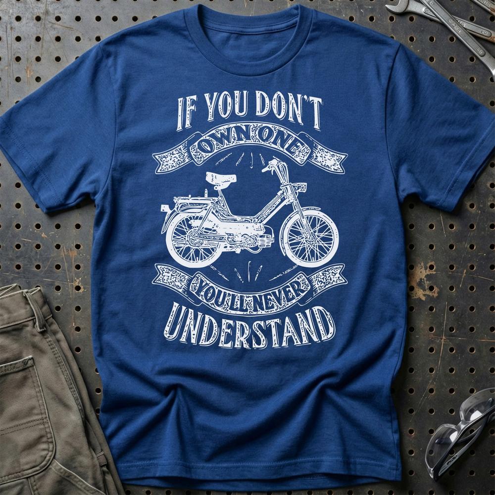 Puch - If You Dont Own One Puch Maxi-1 Kl Youll Never Understand Unisex T-Shirt , Bomuld-Beklædning-Puch-Blå Royal-S-Garage Culture Shop- garage - man cave - merchandise