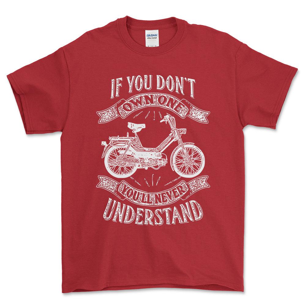 Puch - If You Dont Own One Puch Maxi-1 Kl Youll Never Understand Unisex T-Shirt , Bomuld-Beklædning-Puch-Rød-S-Forside-Garage Culture Shop- garage - man cave - merchandise
