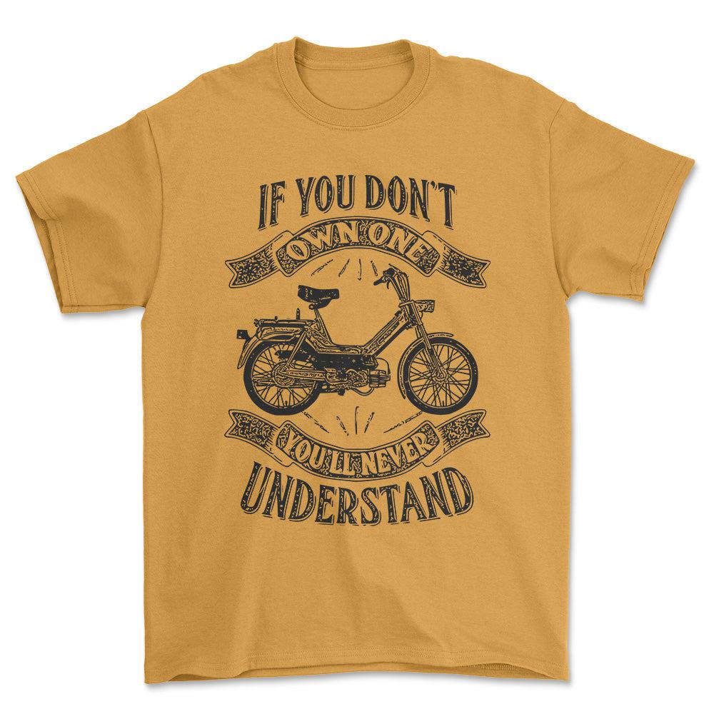 Puch - If You Dont Own One Puch Maxi-1 Kl Youll Never Understand Unisex T-Shirt , Bomuld-Beklædning-Puch-Guld-S-Forside-Garage Culture Shop- garage - man cave - merchandise