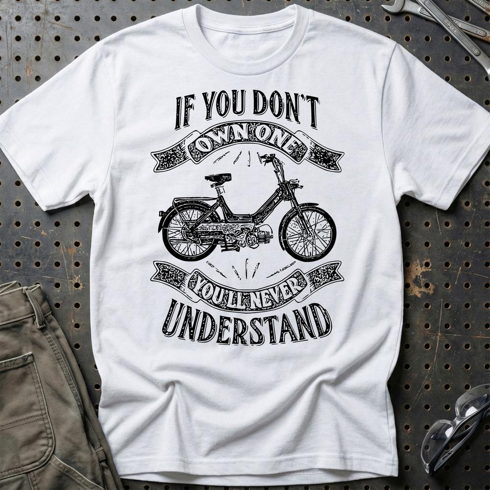 Puch - If You Dont Own One Puch Maxi-1 P Youll Never Understand T-Shirt-Beklædning-Puch-Hvid-S-Garage Culture Shop- garage - man cave - merchandise