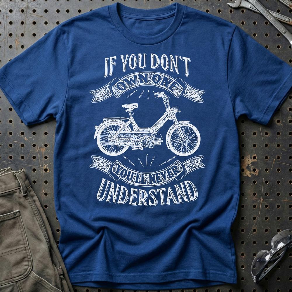 Puch - If You Dont Own One Puch Maxi-1 P Youll Never Understand Unisex T-Shirt , Bomuld-Beklædning-Puch-Blå Royal-S-Garage Culture Shop- garage - man cave - merchandise