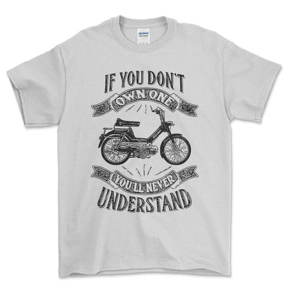 Puch - If You Dont Own One Puch Maxi-2 Youll Never Understand Unisex T-Shirt , Bomuld-Beklædning-Puch-Hvid-S-Forside-Garage Culture Shop- garage - man cave - merchandise