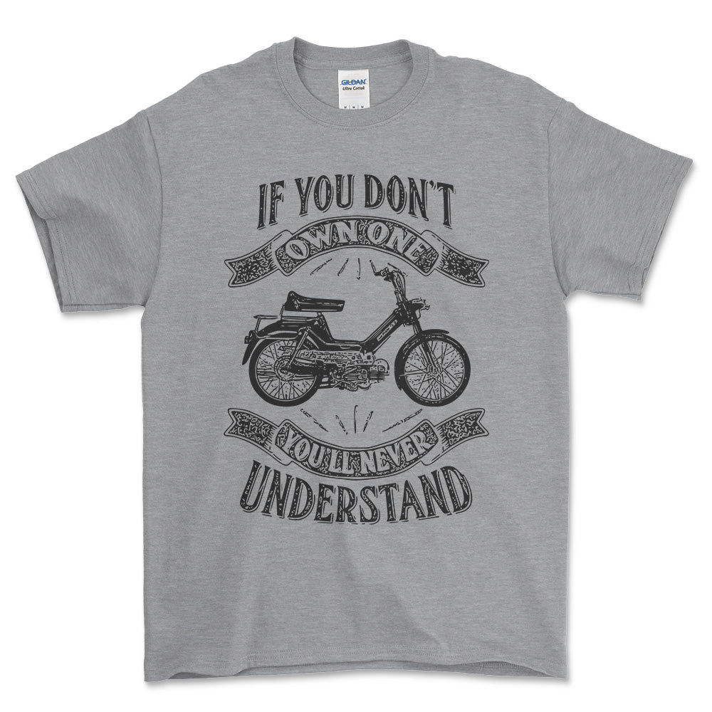 Puch - If You Dont Own One Puch Maxi-2 Youll Never Understand Unisex T-Shirt , Bomuld-Beklædning-Puch-Grå Sport-S-Forside-Garage Culture Shop- garage - man cave - merchandise
