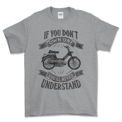 Puch - If You Dont Own One Puch Maxi-2 Youll Never Understand Unisex T-Shirt , Bomuld-Beklædning-Puch-Grå Sport-S-Forside-Garage Culture Shop- garage - man cave - merchandise