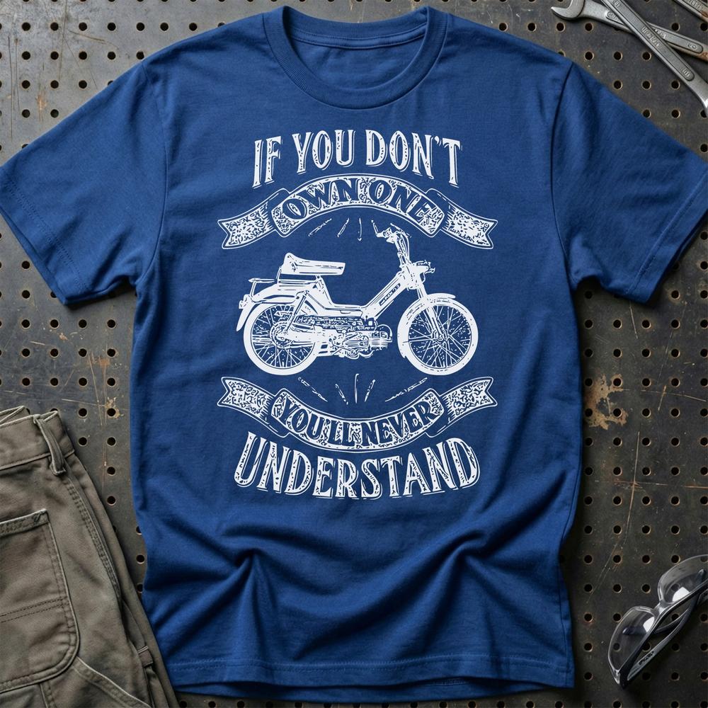 Puch - If You Dont Own One Puch Maxi-2 Youll Never Understand Unisex T-Shirt , Bomuld-Beklædning-Puch-Blå Royal-S-Garage Culture Shop- garage - man cave - merchandise