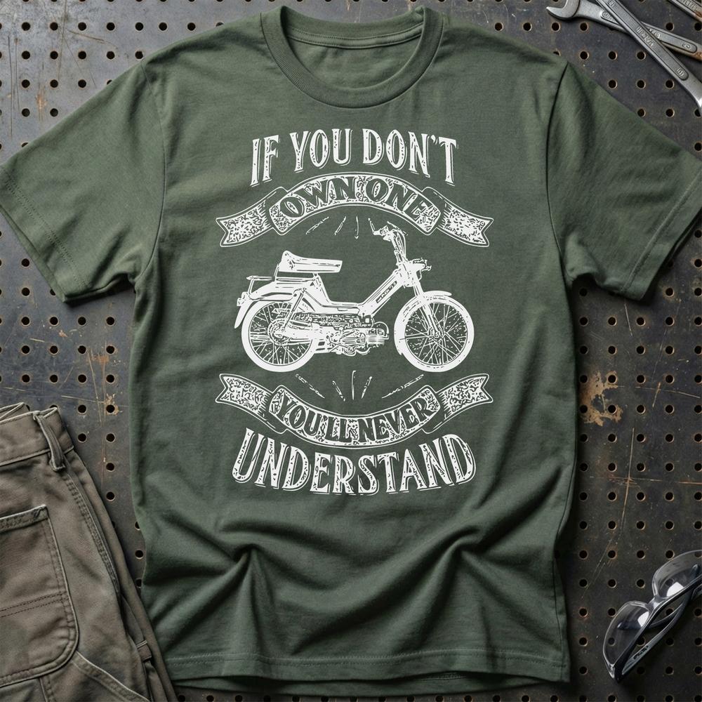 Puch - If You Dont Own One Puch Maxi-2 Youll Never Understand Unisex T-Shirt , Bomuld-Beklædning-Puch-Grøn Militær-S-Garage Culture Shop- garage - man cave - merchandise