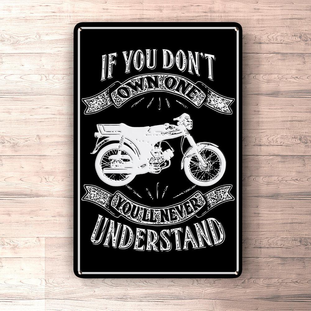 Puch - If You Dont Own One Puch Monza Youll Never Understand Skilte, Musemåtte, Dørmåtte , Plakat-Skilte-Puch-Garage Culture Shop- garage - man cave - merchandise