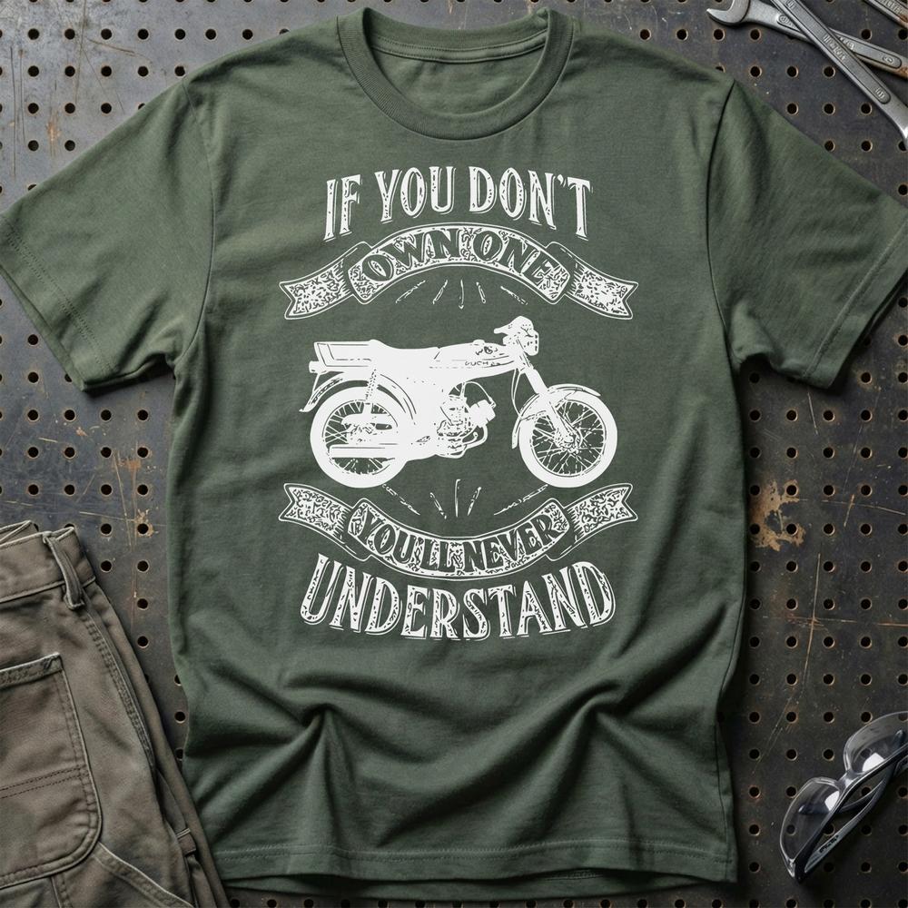 Puch - If You Dont Own One Puch Monza Youll Never Understand Unisex T-Shirt , Bomuld-Beklædning-Puch-Grøn Militær-S-Garage Culture Shop- garage - man cave - merchandise