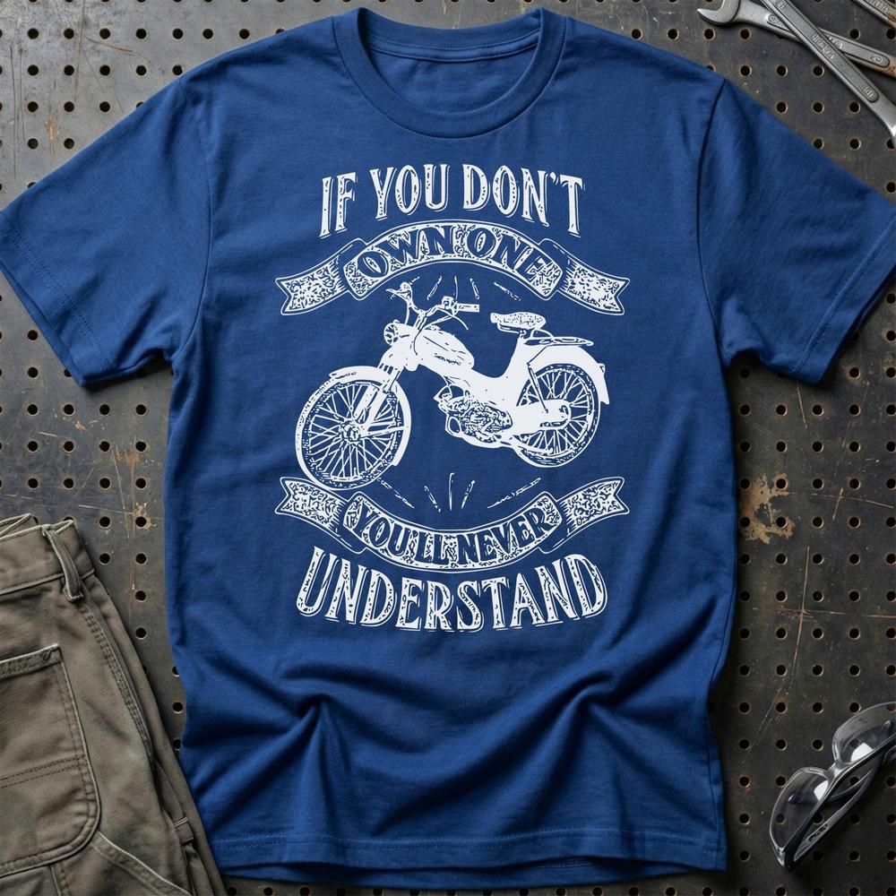 Puch - If You Dont Own One Puch Ms 50 L Youll Never Understand T-Shirt-Beklædning-Puch-Blå Royal-S-Garage Culture Shop- garage - man cave - merchandise