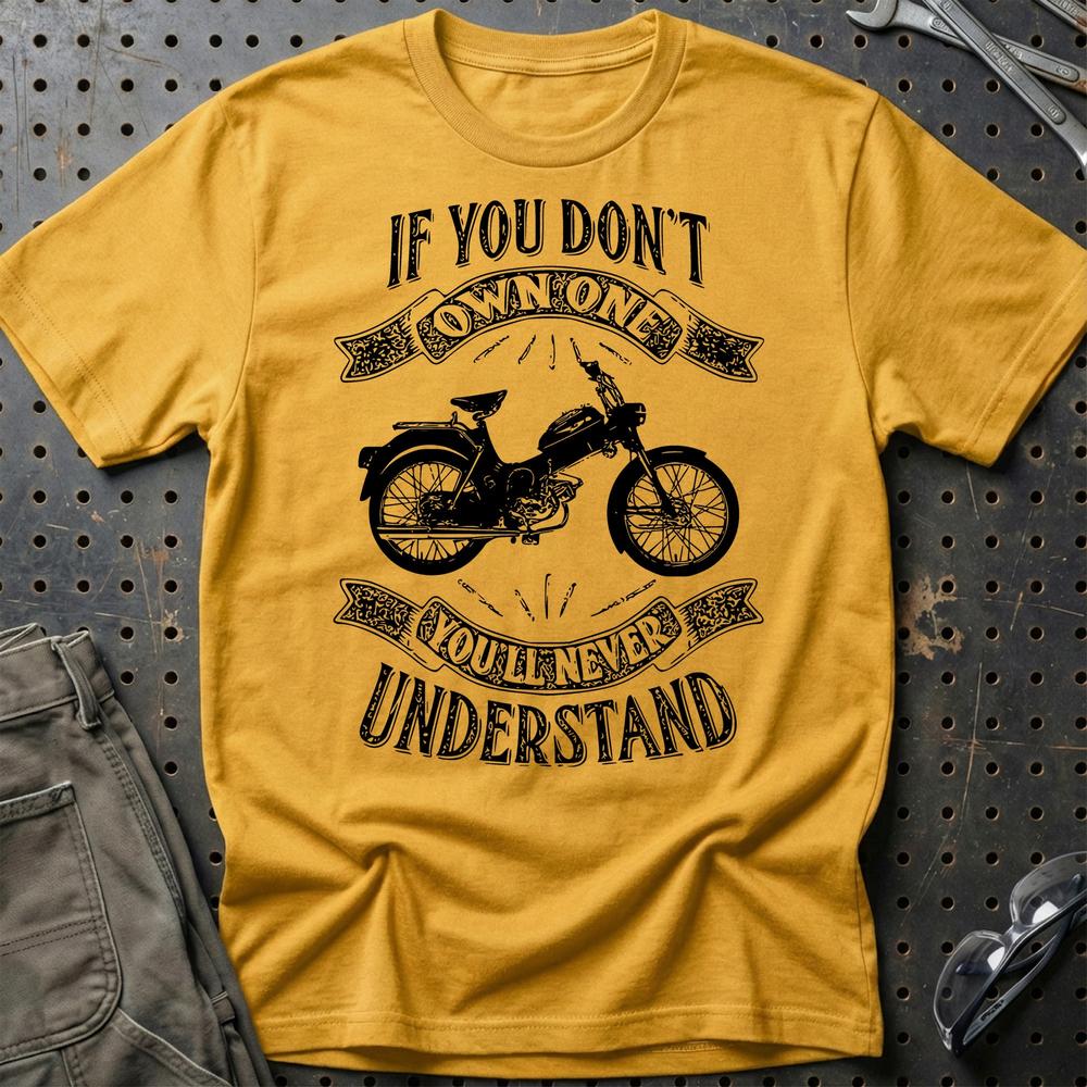 Puch - If You Dont Own One Puch Ms 50 P Youll Never Understand T-Shirt-Beklædning-Puch-Guld-S-Garage Culture Shop- garage - man cave - merchandise