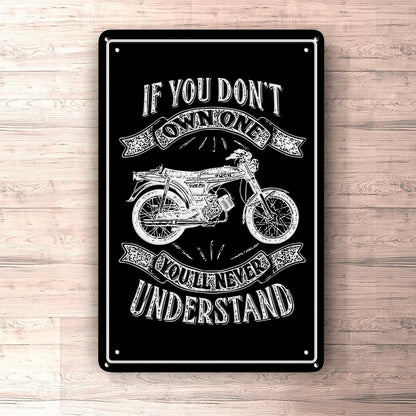 Puch - If You Dont Own One Puch N-L Grand Prix Youll Never Understand Skilte, Musemåtte, Dørmåtte , Plakat-Skilte-Puch-Garage Culture Shop- garage - man cave - merchandise