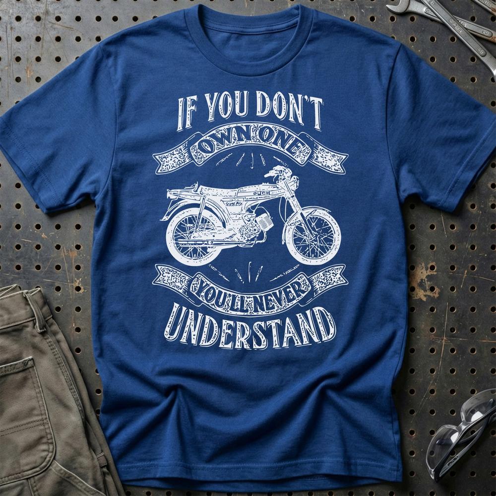 Puch - If You Dont Own One Puch N-L Grand Prix Youll Never Understand Unisex T-Shirt , Bomuld-Beklædning-Puch-Blå Royal-S-Garage Culture Shop- garage - man cave - merchandise