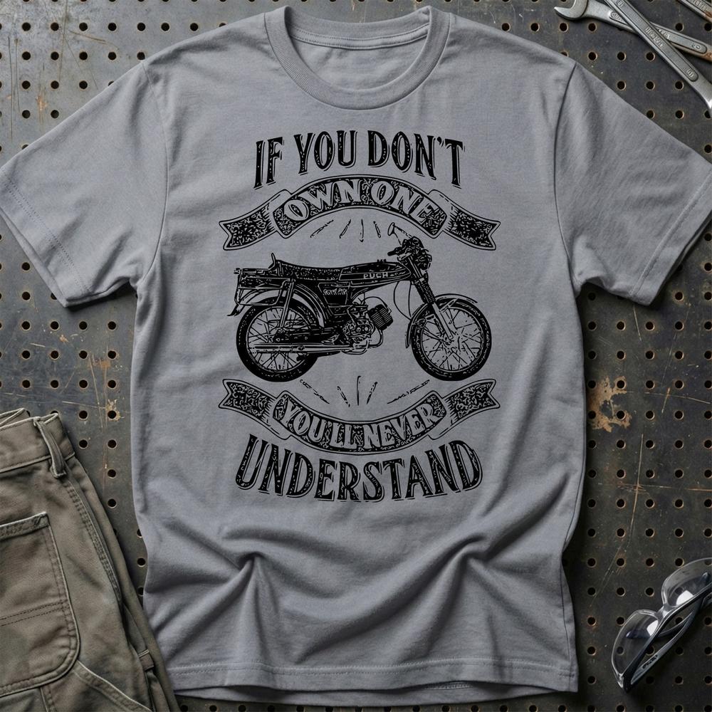 Puch - If You Dont Own One Puch N-Sl Grand Prix Luxe Youll Never Understand Unisex T-Shirt , Bomuld-Beklædning-Puch-Grå Sport-S-Garage Culture Shop- garage - man cave - merchandise