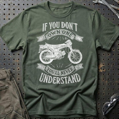 Puch - If You Dont Own One Puch N-Sl Grand Prix Luxe Youll Never Understand Unisex T-Shirt , Bomuld-Beklædning-Puch-Grøn Militær-S-Garage Culture Shop- garage - man cave - merchandise