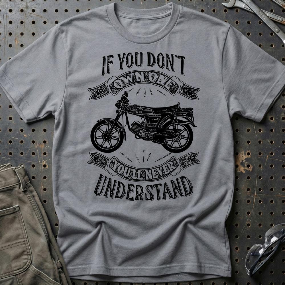 Puch - If You Dont Own One Puch N-Ssl Flagskib Youll Never Understand Unisex T-Shirt , Bomuld-Beklædning-Puch-Grå Sport-S-Garage Culture Shop- garage - man cave - merchandise