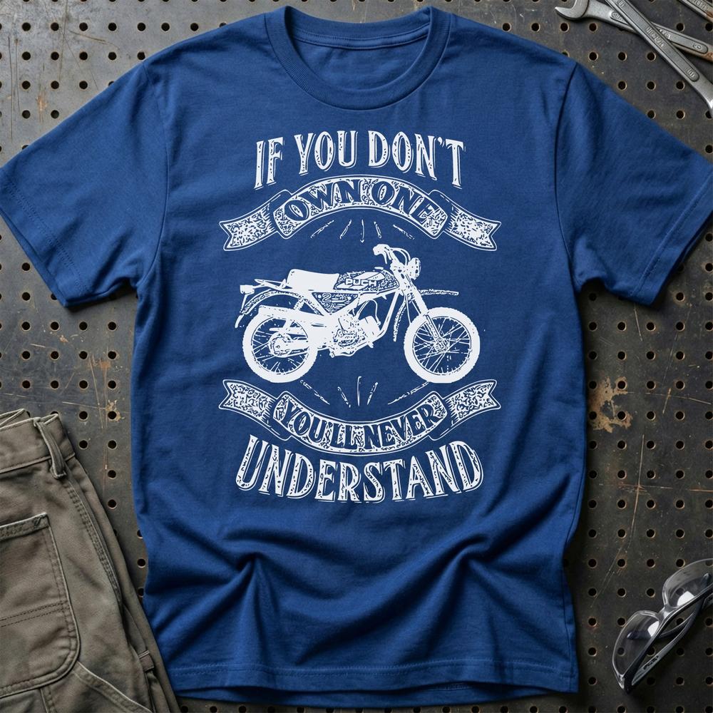 Puch - If You Dont Own One Puch Pionier Mc50-3 Youll Never Understand T-Shirt-Beklædning-Puch-Blå Royal-S-Garage Culture Shop- garage - man cave - merchandise