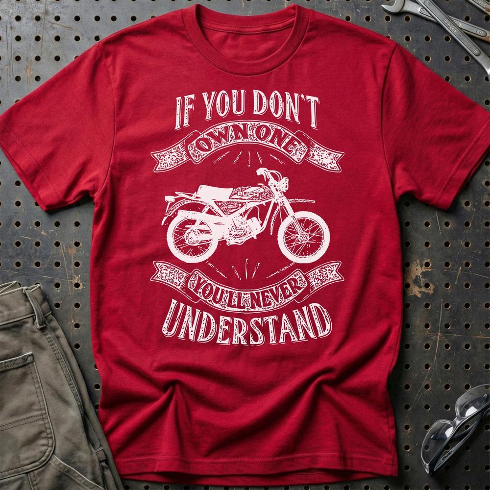Puch - If You Dont Own One Puch Pionier Mc50-3 Youll Never Understand T-Shirt-Beklædning-Puch-Rød-S-Garage Culture Shop- garage - man cave - merchandise