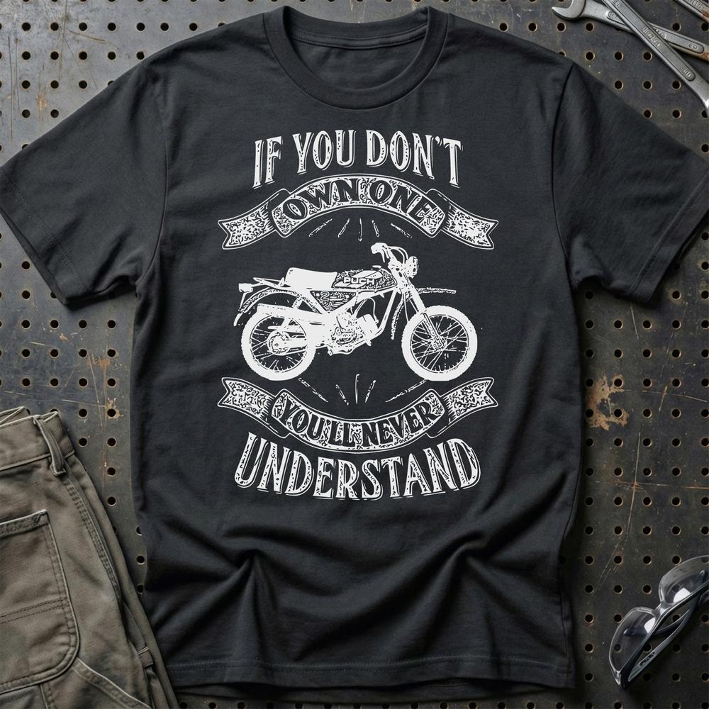 Puch - If You Dont Own One Puch Pionier Mc50-3 Youll Never Understand T-Shirt-Beklædning-Puch-Sort-S-Garage Culture Shop- garage - man cave - merchandise