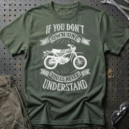 Puch - If You Dont Own One Puch Pionier Mc50-3 Youll Never Understand Unisex T-Shirt , Bomuld-Beklædning-Puch-Grøn Militær-S-Garage Culture Shop- garage - man cave - merchandise