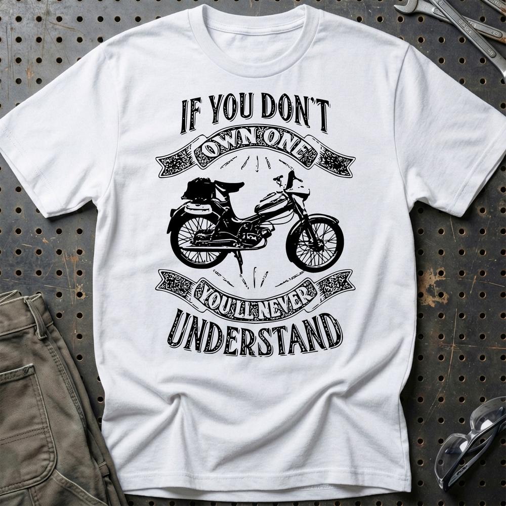 Puch - If You Dont Own One Puch Vs 50 Youll Never Understand T-Shirt-Beklædning-Puch-Hvid-S-Garage Culture Shop- garage - man cave - merchandise