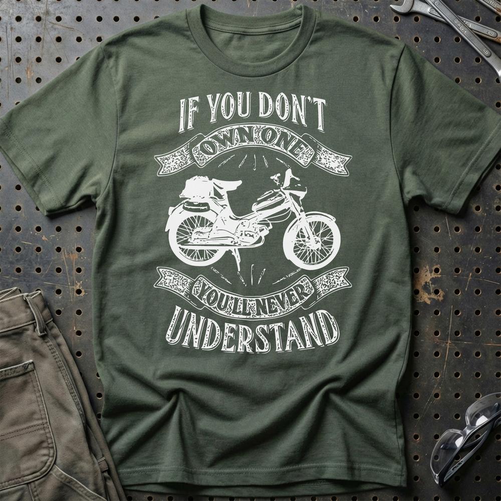 Puch - If You Dont Own One Puch Vs 50 Youll Never Understand T-Shirt-Beklædning-Puch-Grøn Militær-S-Garage Culture Shop- garage - man cave - merchandise