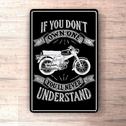 Puch - If You Dont Own One Puch Vz 50 B Youll Never Understand Skilte, Musemåtte, Dørmåtte , Plakat-Skilte-Puch-Garage Culture Shop- garage - man cave - merchandise