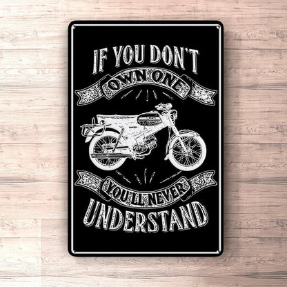 Puch - If You Dont Own One Puch Vz 50 F Youll Never Understand Skilte, Musemåtte, Dørmåtte , Plakat-Skilte-Puch-Garage Culture Shop- garage - man cave - merchandise