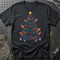 Puch Juletræ Christmas Tree T-Shirt-Beklædning-Puch-Sort-S-Garage Culture Shop- garage - man cave - merchandise