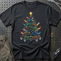 Puch Maxi Juletræ Christmas Tree T-Shirt-Beklædning-Puch-Sort-S-Garage Culture Shop- garage - man cave - merchandise