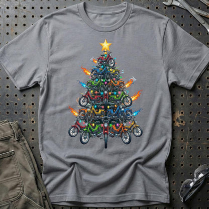 Puch Maxi Juletræ Christmas Tree - Unisex T-Shirt-Beklædning-Puch-Grå Sport-S-Garage Culture Shop- garage - man cave - merchandise