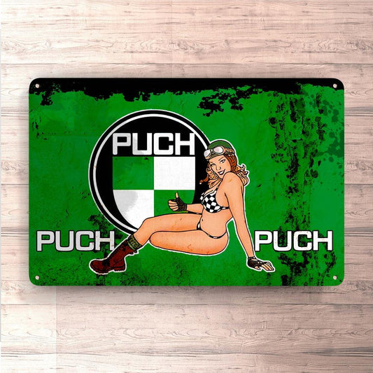 Puch Skilte, Musemåtte, Dørmåtte , Plakat-Skilte-Puch-Garage Culture Shop- garage - man cave - merchandise