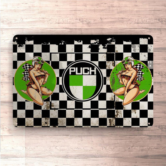 Puch Skilte, Musemåtte, Dørmåtte , Plakat-Skilte-Puch-Garage Culture Shop- garage - man cave - merchandise