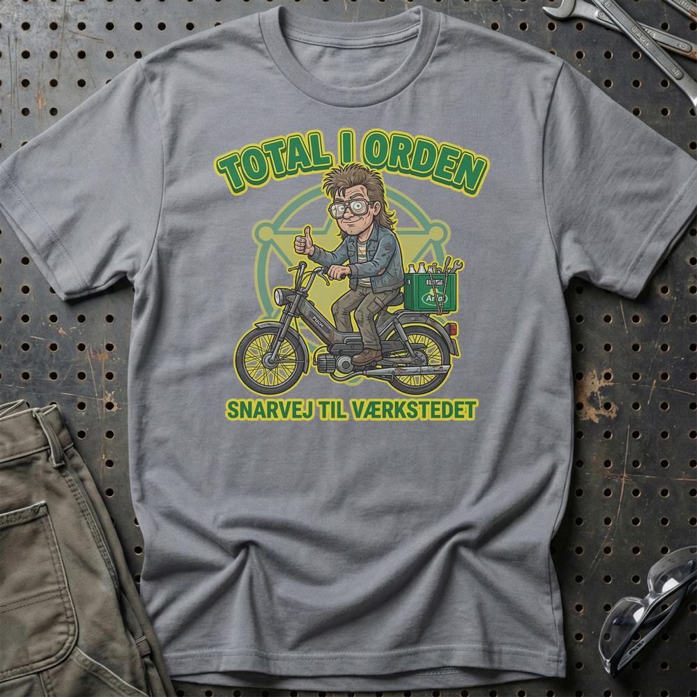 Puch Total I Orden T-Shirt-Beklædning-Puch-Grå Sport-S-Garage Culture Shop- garage - man cave - merchandise
