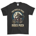 Puch Two Wheeled Viking Rides Puch T-Shirt-Beklædning-Puch-Sort-S-Garage Culture Shop- garage - man cave - merchandise