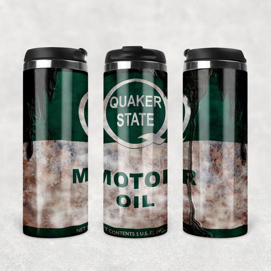 Quaker State Motor Oil Termokrus Tumbler Rustfrit Stål-Krus-Motorolie-Garage Culture Shop- garage - man cave - merchandise