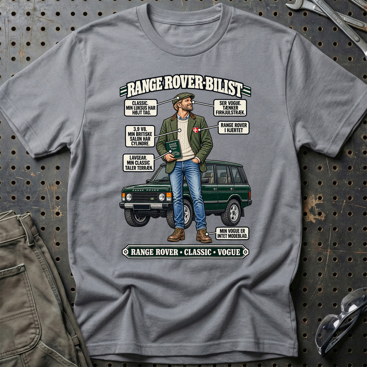 
Range Rover-Bilist T-Shirt – Grå Sport
