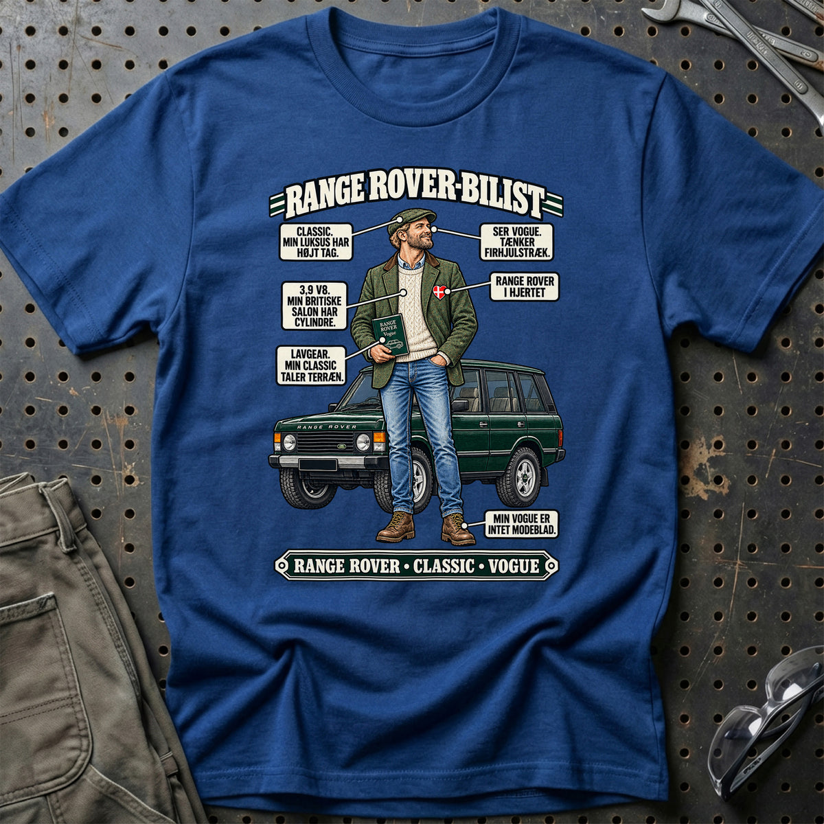 
Range Rover-Bilist T-Shirt – Blå Royal