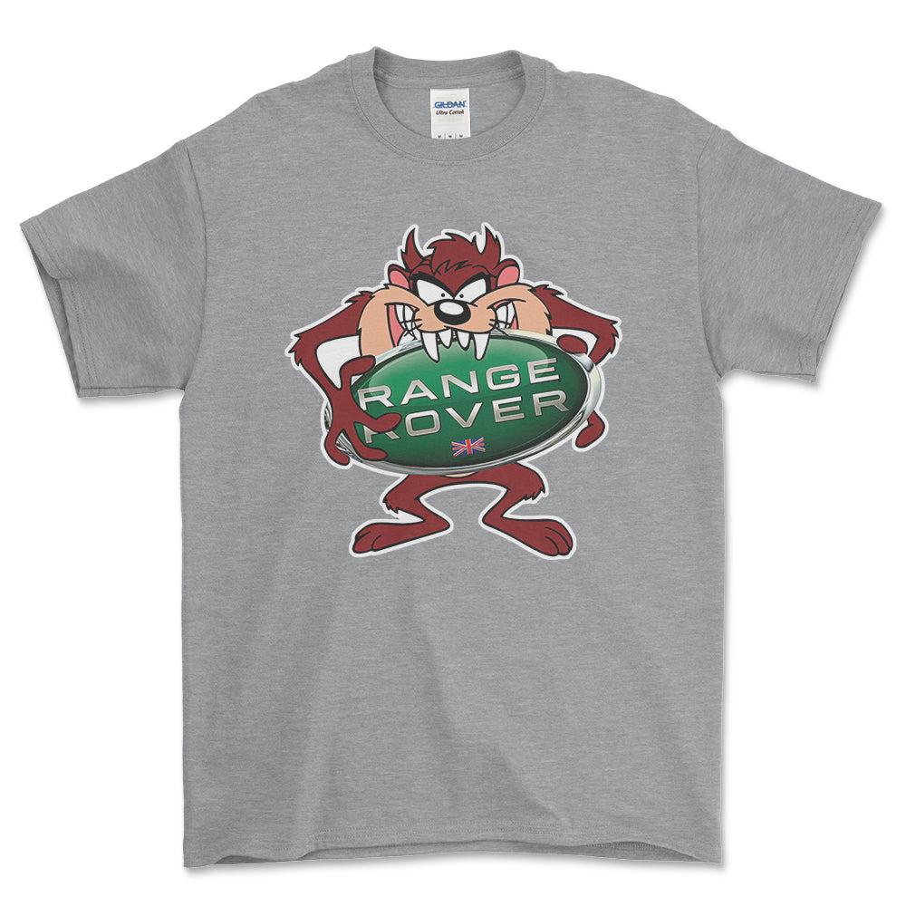 Range Rover TAZ Unisex T-Shirt , Bomuld-Beklædning-Range Rover-Grå Sport-S-Forside-Garage Culture Shop- garage - man cave - merchandise