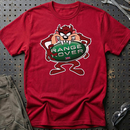 Range Rover TAZ Unisex T-Shirt , Bomuld-Beklædning-Range Rover-Rød-S-Garage Culture Shop- garage - man cave - merchandise