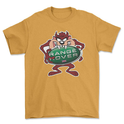 Range Rover TAZ Unisex T-Shirt , Bomuld-Beklædning-Range Rover-Guld-S-Forside-Garage Culture Shop- garage - man cave - merchandise