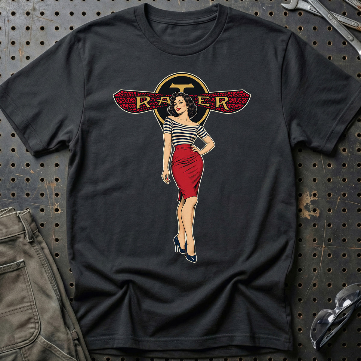Ratier Retro Pinup T-Shirt – Sort