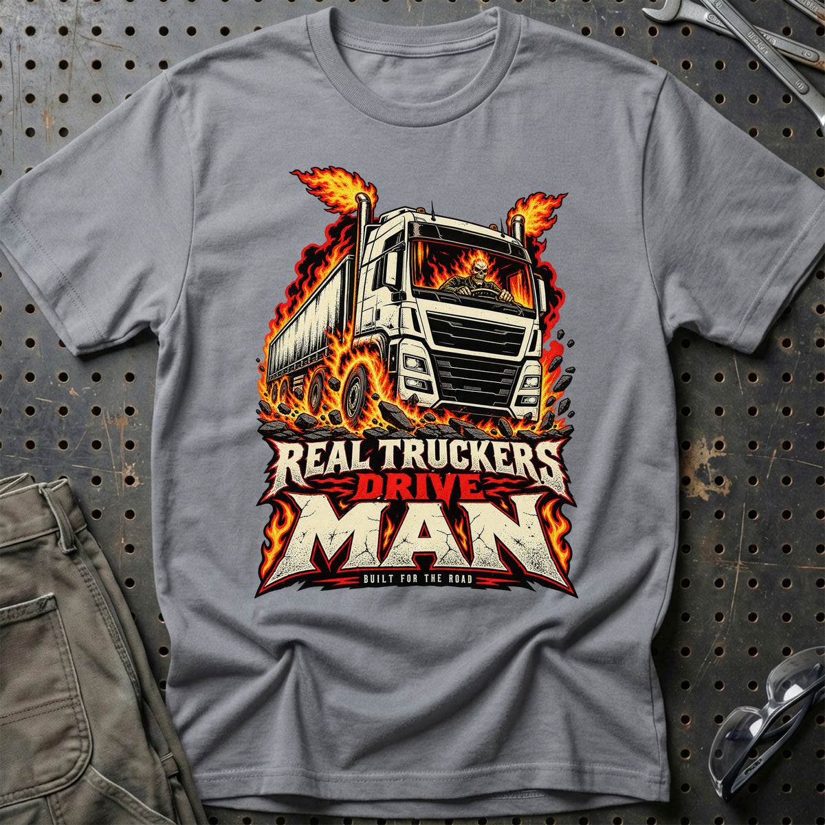
Produktbillede af Real Truckers – Drive MAN – Built For The Road T-Shirt