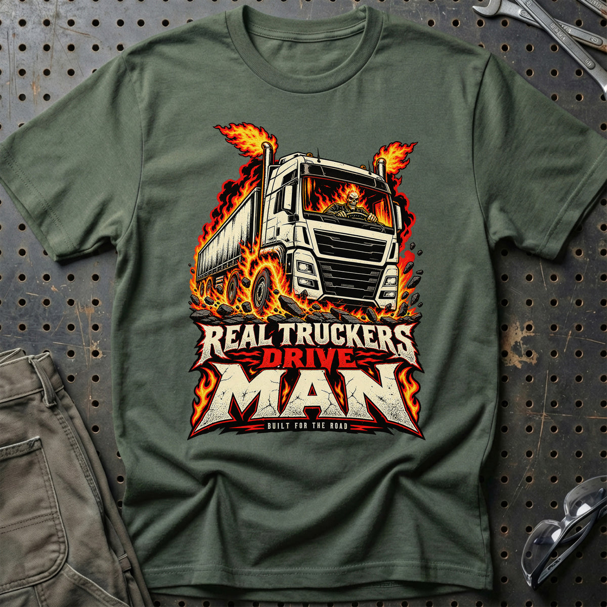 
Produktbillede af Real Truckers – Drive MAN – Built For The Road T-Shirt