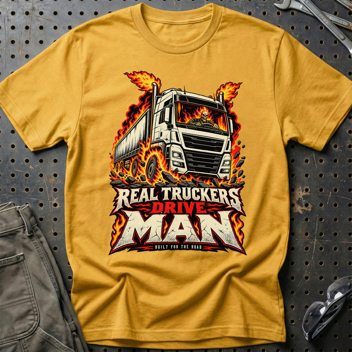 
Produktbillede af Real Truckers – Drive MAN – Built For The Road T-Shirt