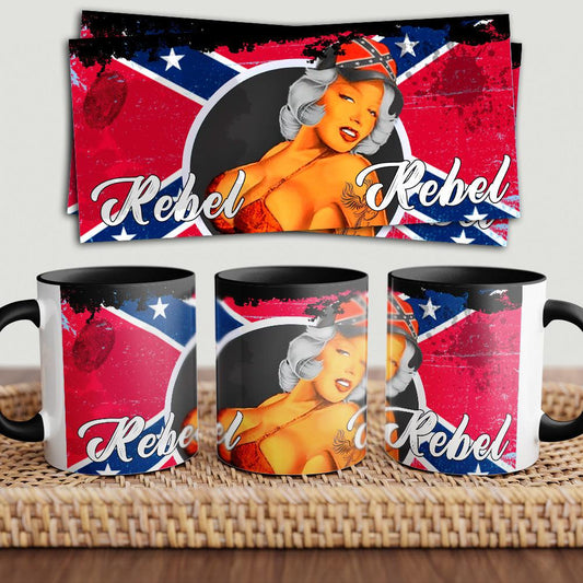 Rebel Pin-Up "To Toner" Vintage Keramisk Krus-Krus-Motorolie-Garage Culture Shop- garage - man cave - merchandise