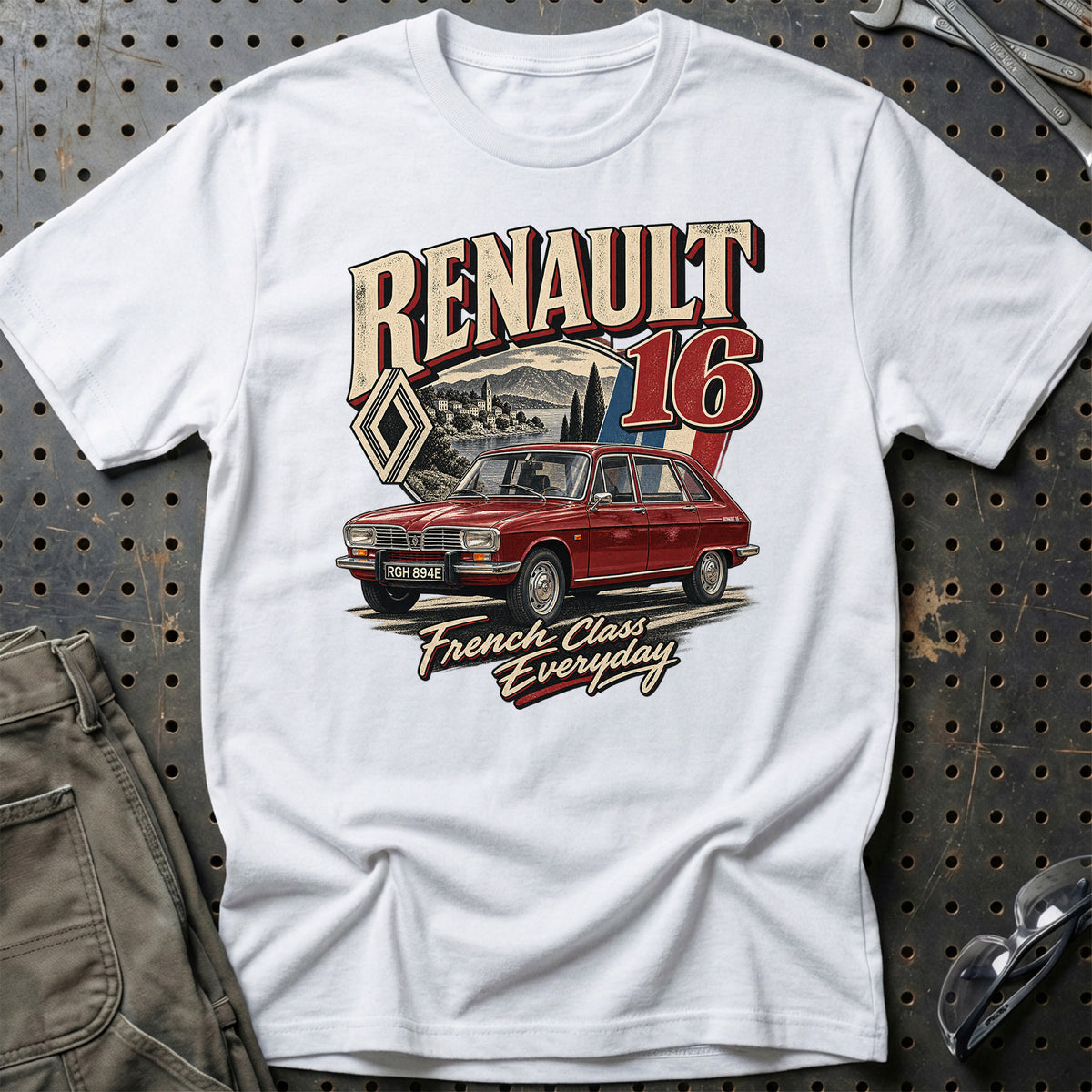 
Renault 16 – French Class Everyday T-Shirt – Hvid