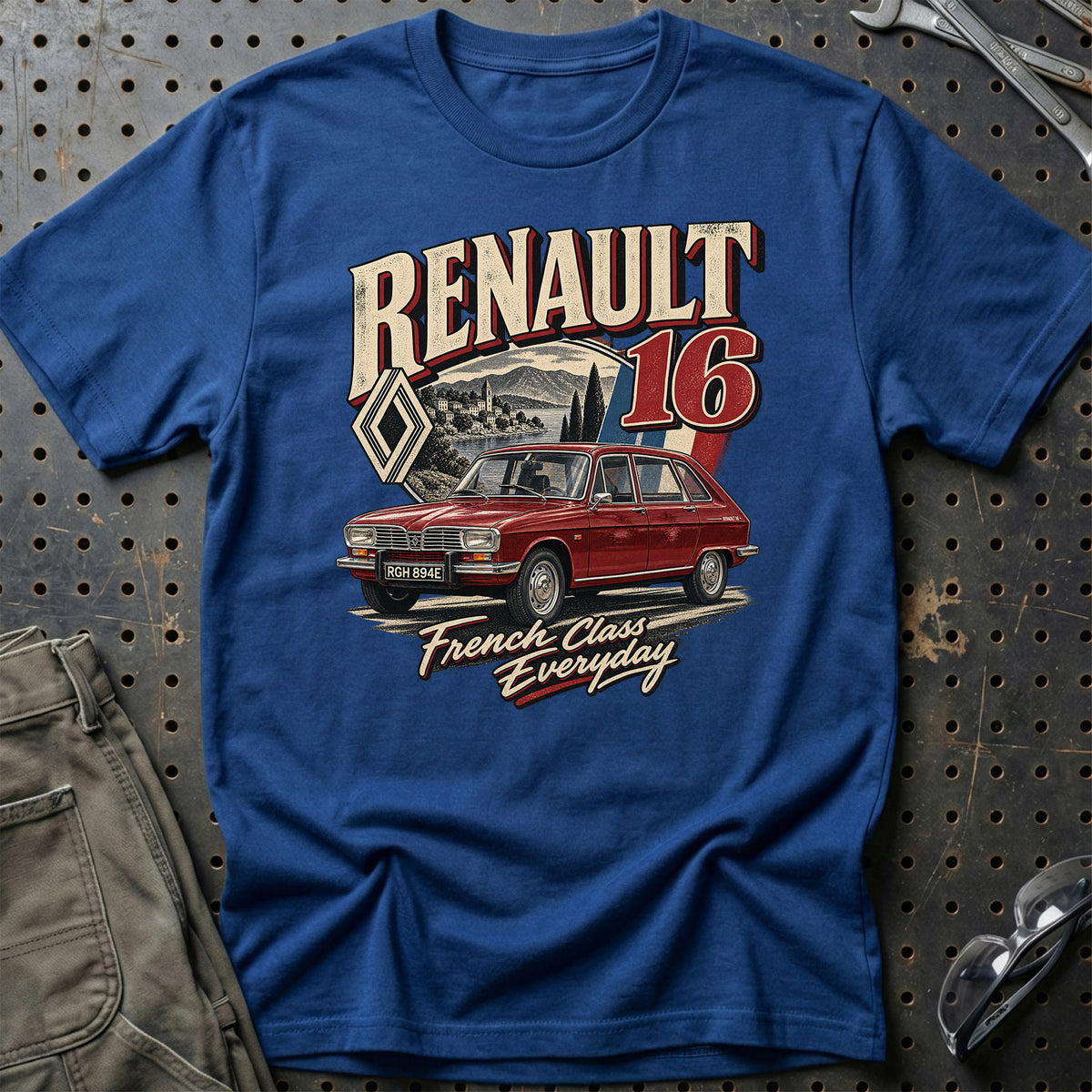 
Renault 16 – French Class Everyday T-Shirt – Blå Royal