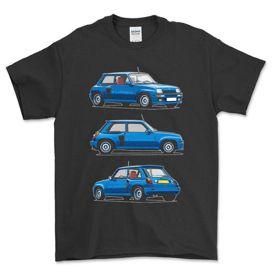 Renault 5 Turbo 1 - One Line Style Unisex T-Shirt-Beklædning-Renault-Garage Culture Shop- garage - man cave - merchandise