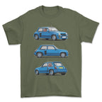 Renault 5 Turbo 1 T-Shirt-Beklædning-Renault-Grøn Militær-S-Garage Culture Shop- garage - man cave - merchandise